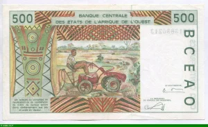 500 FRANCS Viel Homme & Troupeau de Zébus D:Mali