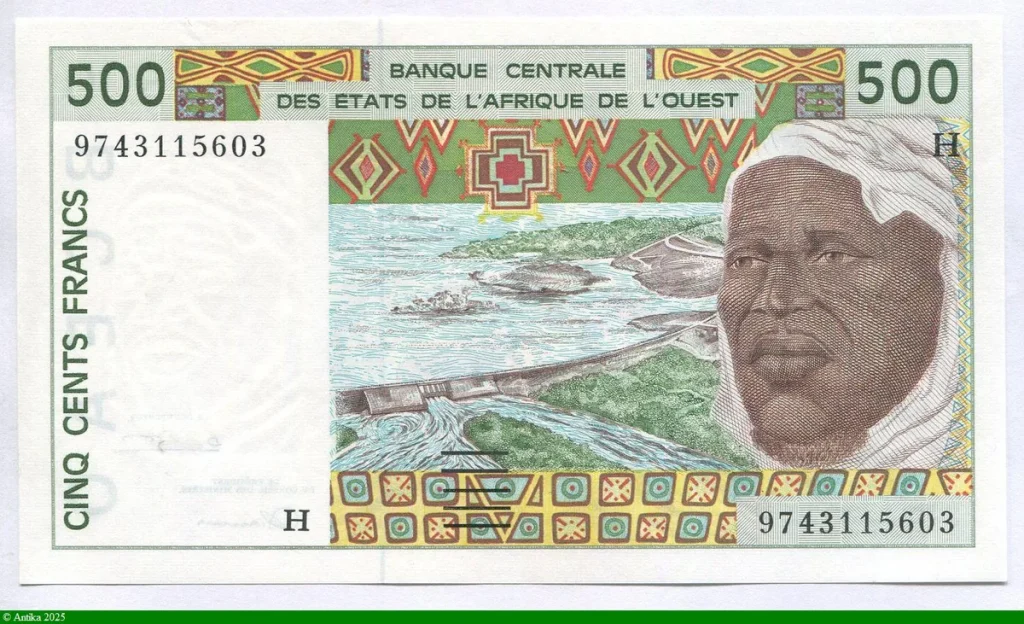 500 FRANCS Viel Homme & Troupeau de Zébus H:Niger * *
