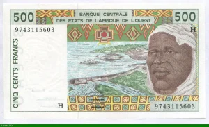 500 FRANCS Viel Homme & Troupeau de Zébus H:Niger * *