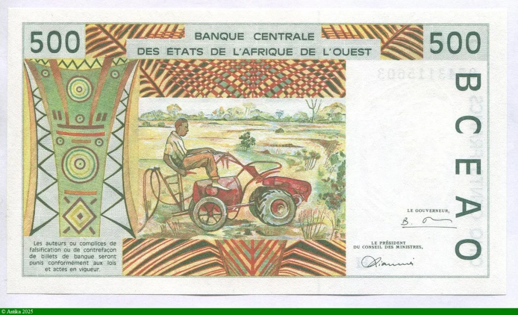 500 FRANCS Viel Homme & Troupeau de Zébus H:Niger * *