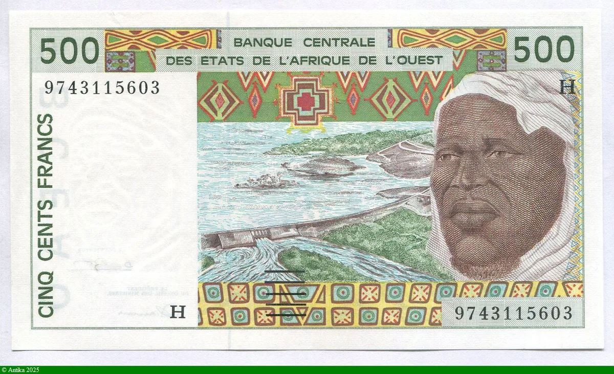 500 FRANCS Viel Homme & Troupeau de Zébus H:Niger * *