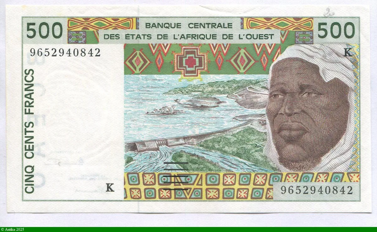 500 FRANCS Viel Homme & Troupeau de Zébus K:Sénégal