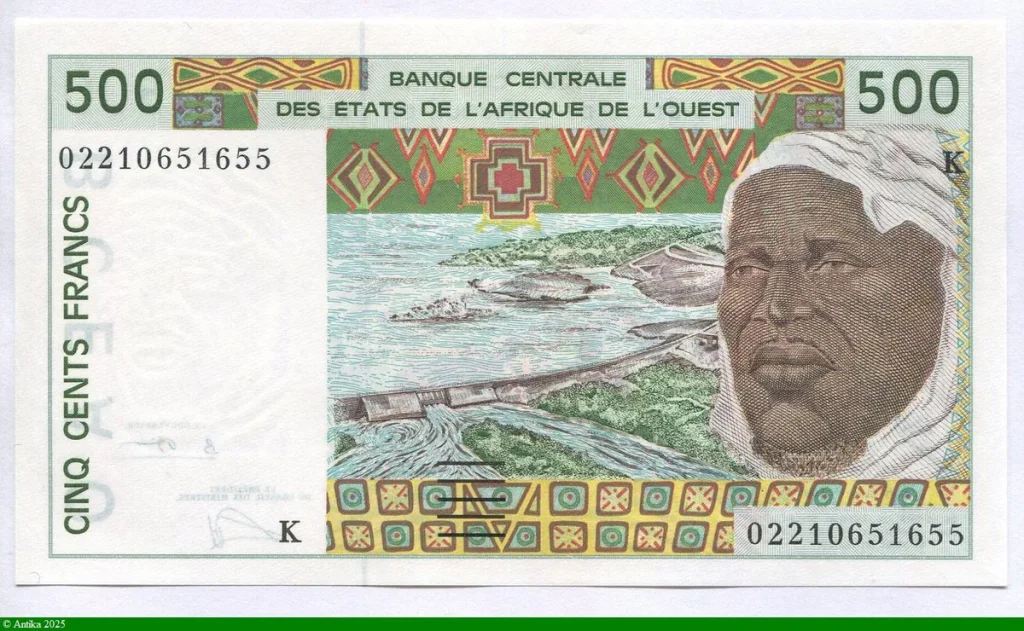 500 FRANCS Viel Homme & Troupeau de Zébus K:Sénégal