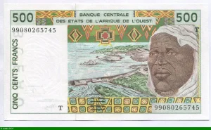 500 FRANCS Viel Homme & Troupeau de Zébus T:Togo
