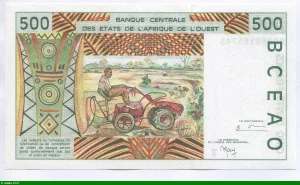 500 FRANCS Viel Homme & Troupeau de Zébus T:Togo