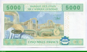 5000 FRANCS Jeune Homme & Navires A:Gabon