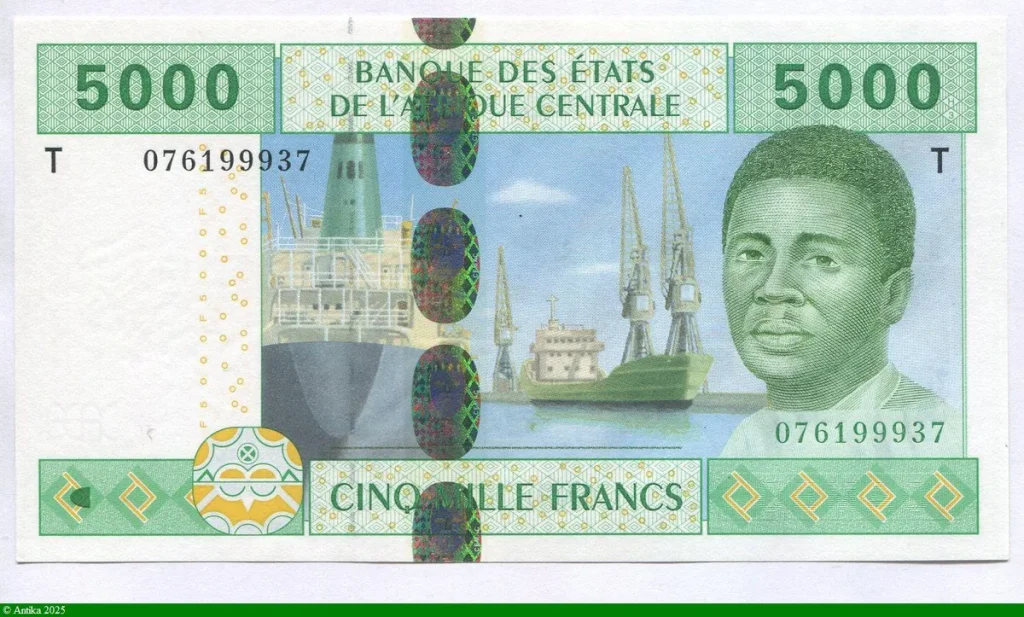 5000 FRANCS Jeune Homme & Navires T:Congo