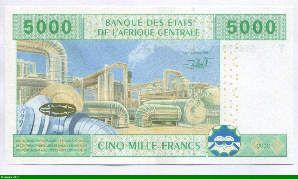 5000 FRANCS Jeune Homme & Navires T:Congo