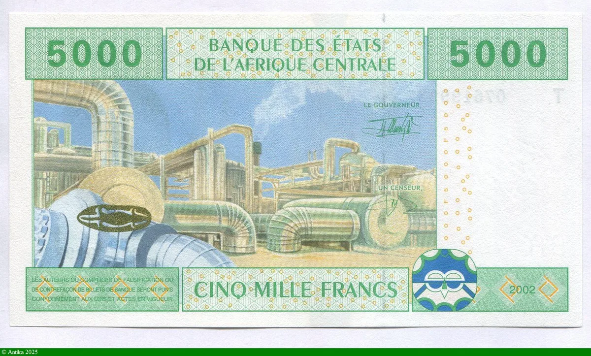 5000 FRANCS Jeune Homme & Navires T:Congo