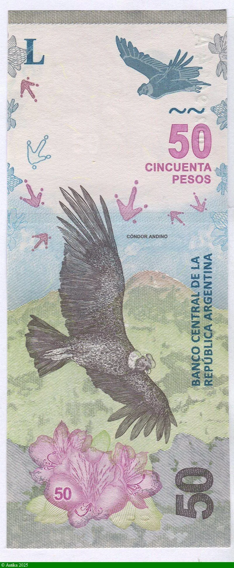 50 Pesos Condor Série A