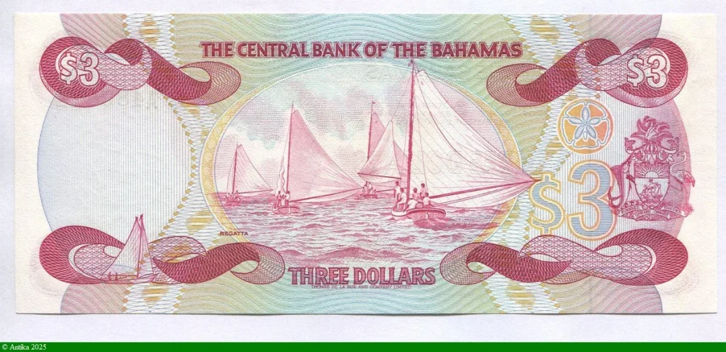 3 Dollars Reine Elizabeth II & Voiliers