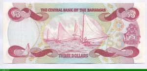 3 Dollars Reine Elizabeth II & Voiliers