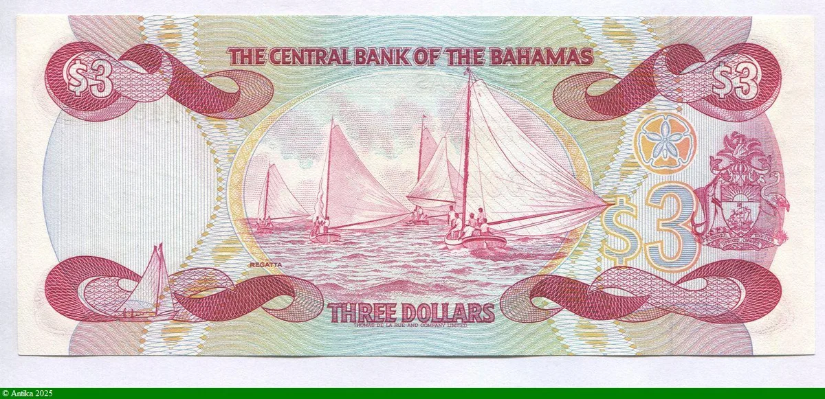3 Dollars Reine Elizabeth II & Voiliers
