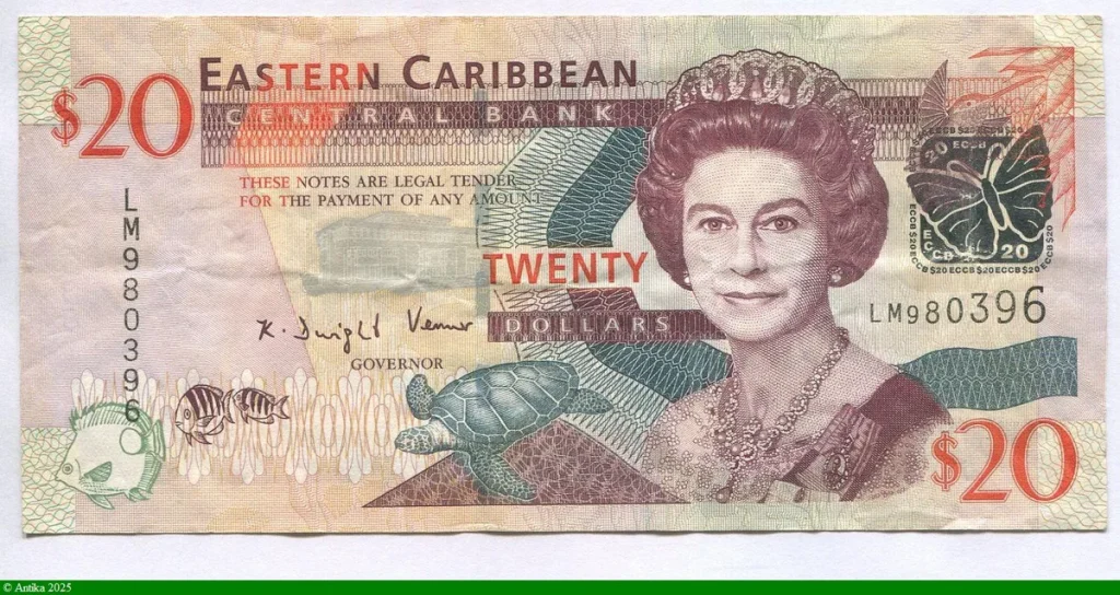 20 Dollars Elizabeth II & Tortue