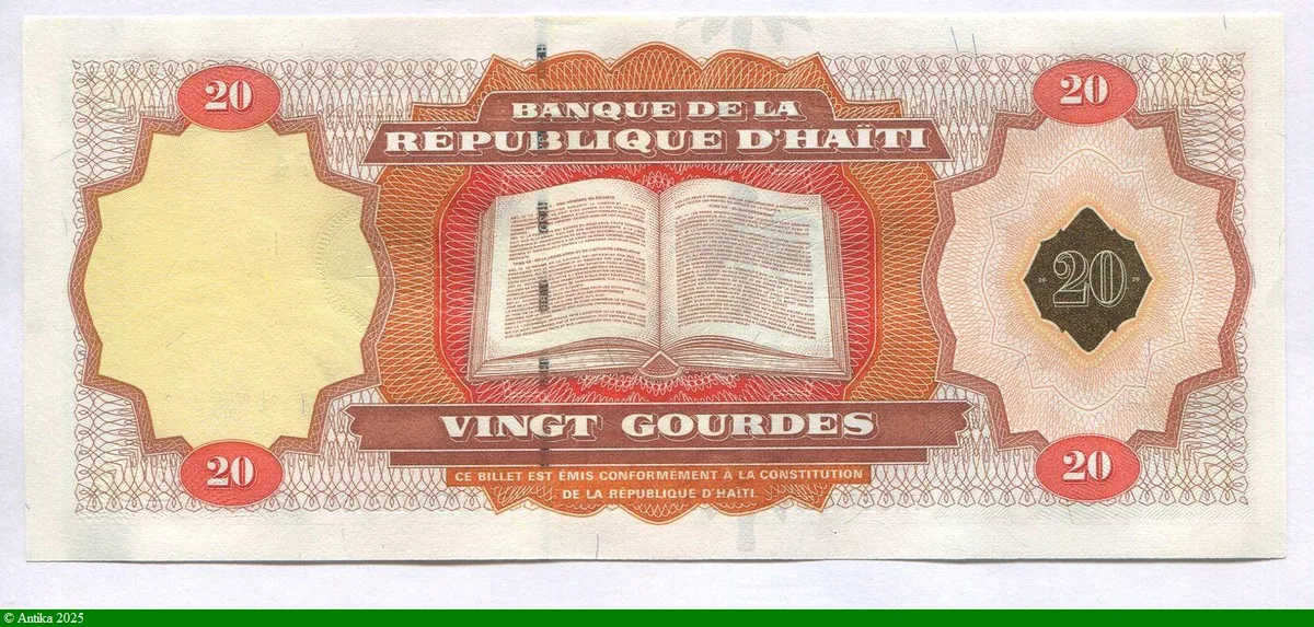 20 Gourdes Bicentenaire de la Révolution & F.D Toussaint