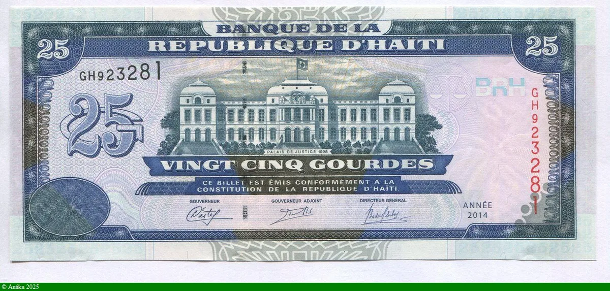 25 Gourdes Palais de Justice de Port au Prince