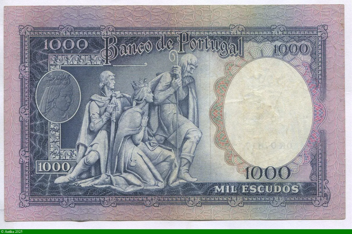 1000 Escudos Reine Filipa de Lancastre RARE