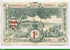 1 FRANC Bleu Série A
