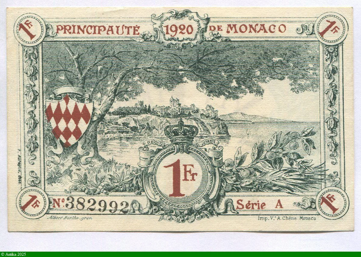 1 FRANC Bleu Série A
