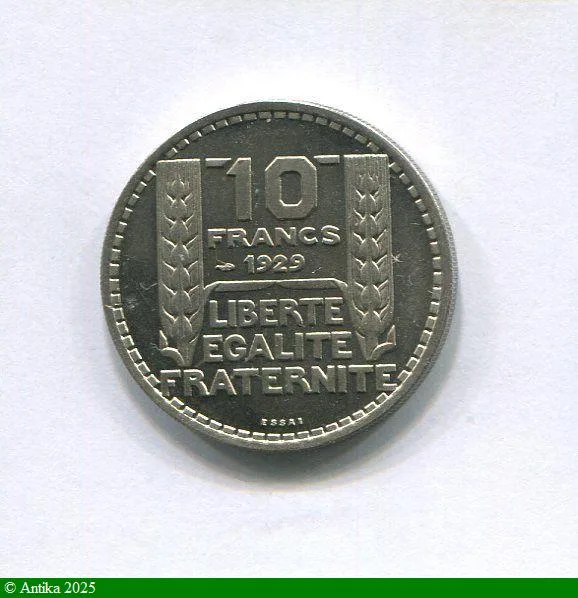 10 FRANCS TURIN Hybride en Cu-Ni 1929-39