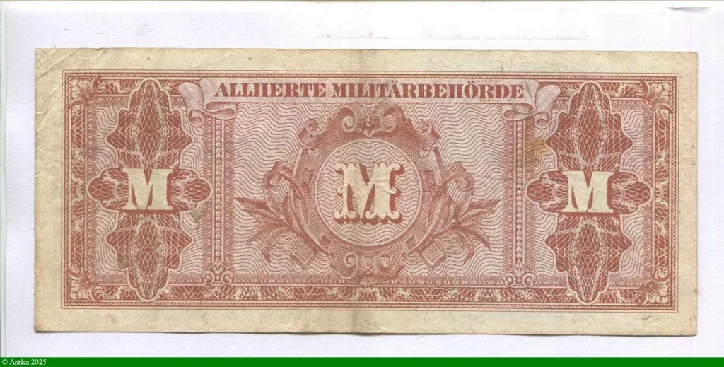 20 Mark Autorité militaire alliée Impression Américaine