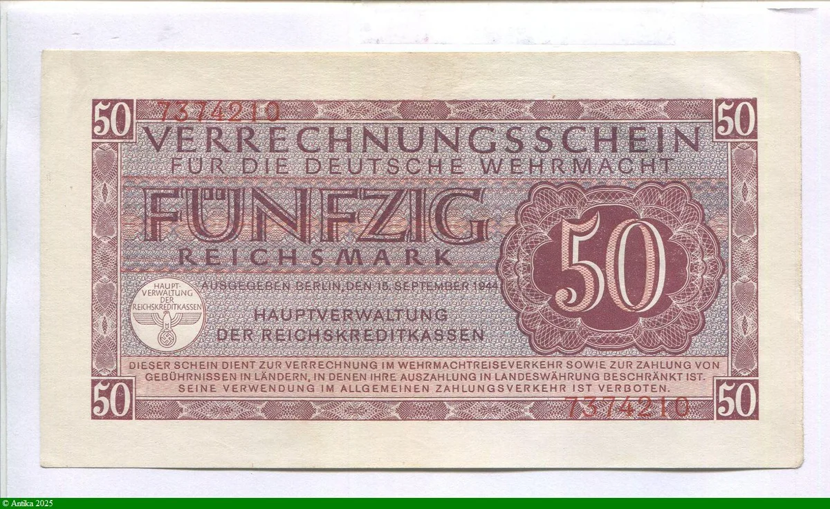 50 Reichsmark Brun