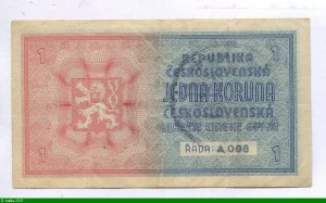 1 Koruna Bleu Tampon protectorat Occupation Allemande