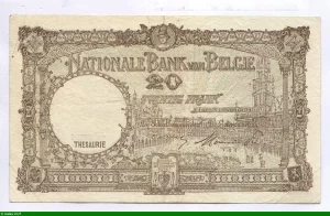 20 Francs Roi Albert & Reine Elizabeth