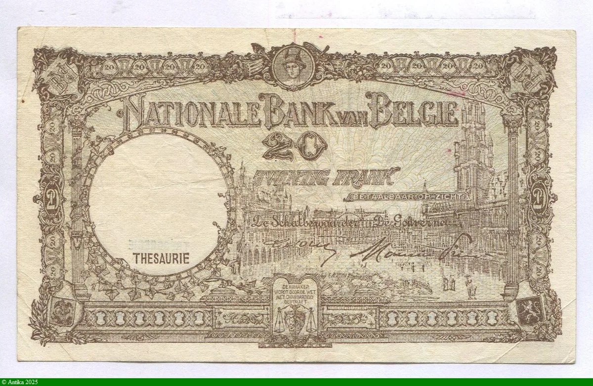 20 Francs Roi Albert & Reine Elizabeth