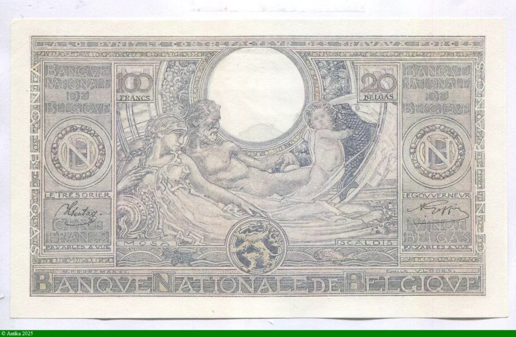 100 Francs Roi Albert & Reine Elizabeth