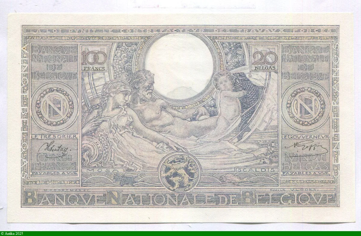 100 Francs Roi Albert & Reine Elizabeth