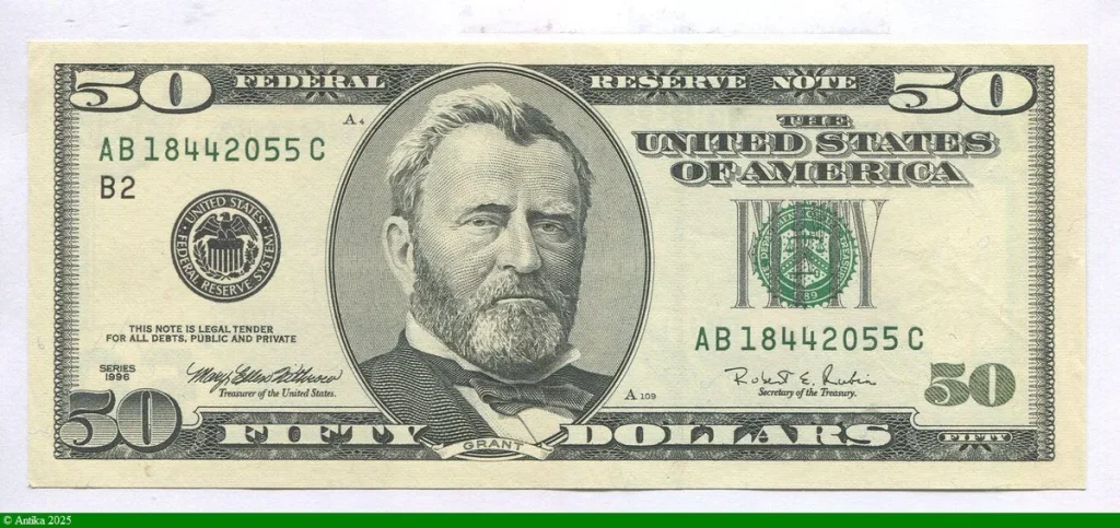 50 Dollars Grant New York