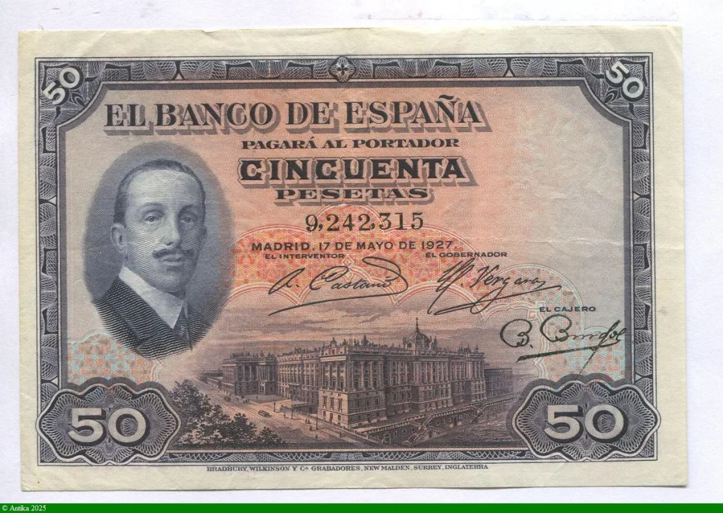 50 Pesetas Roi Alfonso XIII Un peu plus Rare PROMO