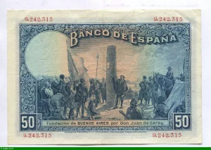 50 Pesetas Roi Alfonso XIII Un peu plus Rare PROMO
