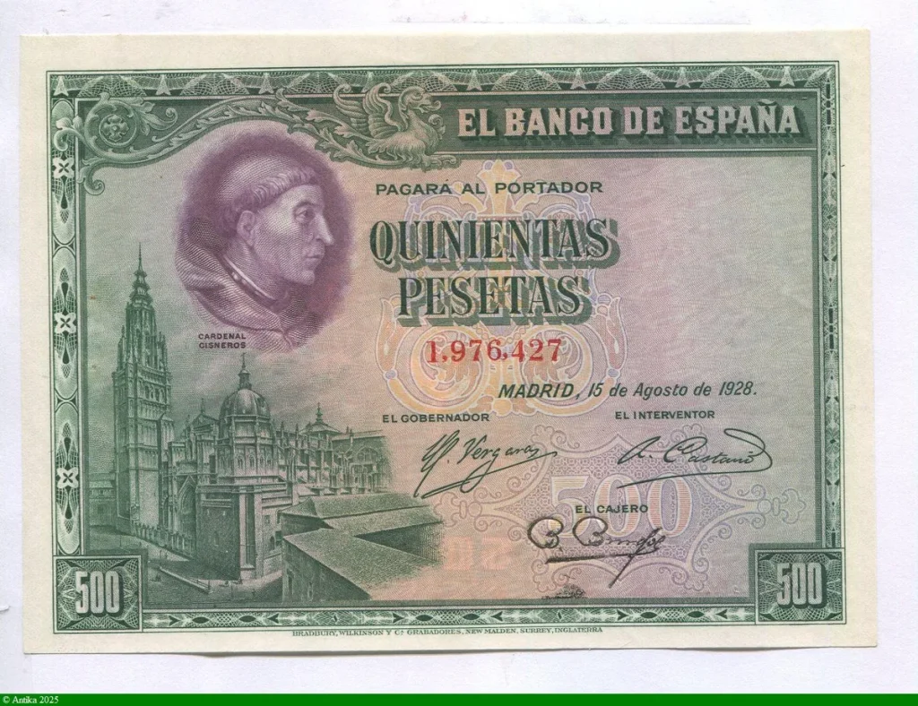 500 Pesetas Cardinal Cisnéros PROMO