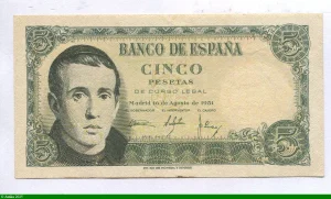 5 Pesetas Jaime Balmes