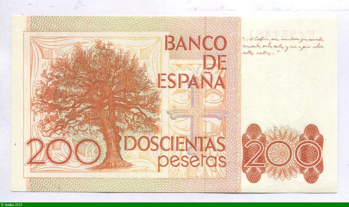 200 Pesetas Léopoldo Alas Clarin