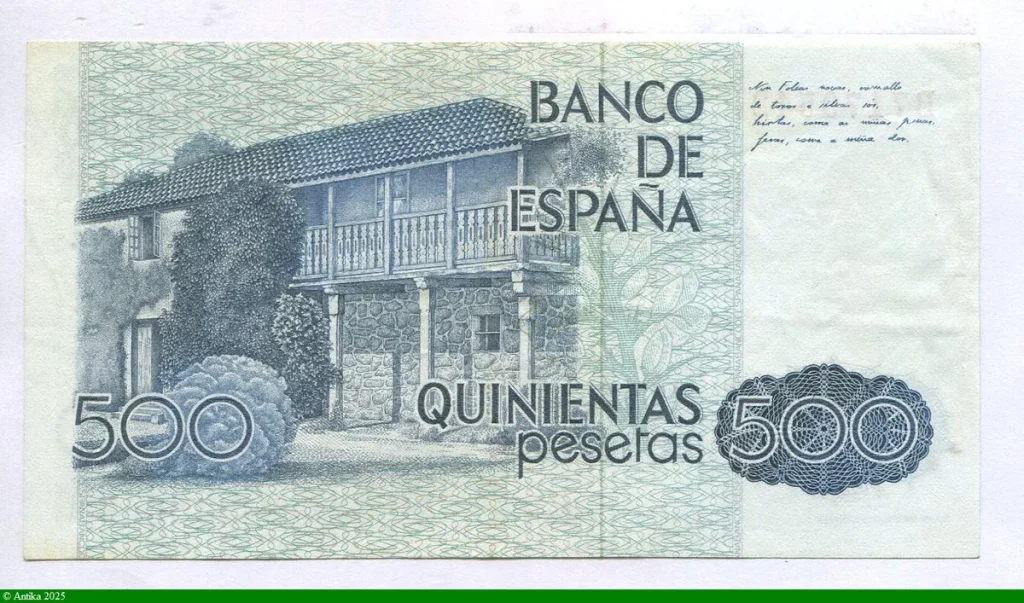 500 Pesetas Rosalia de Castro