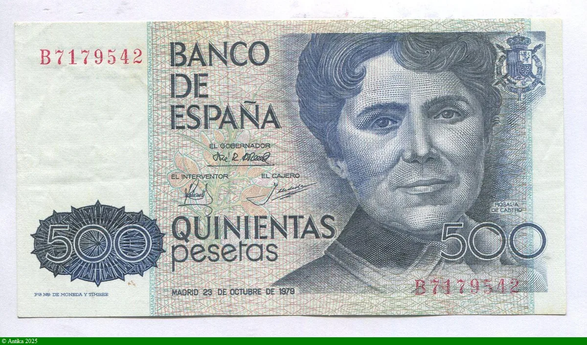 500 Pesetas Rosalia de Castro