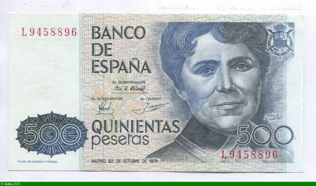 500 Pesetas Rosalia de Castro