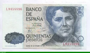 500 Pesetas Rosalia de Castro