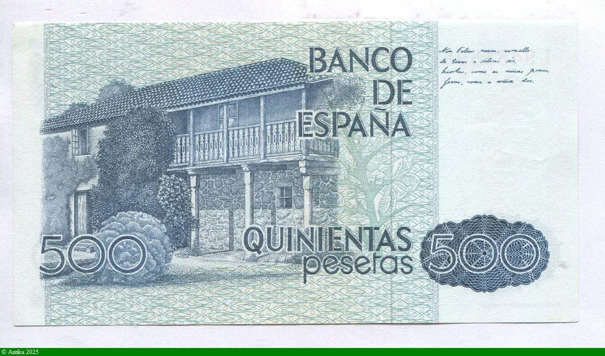 500 Pesetas Rosalia de Castro