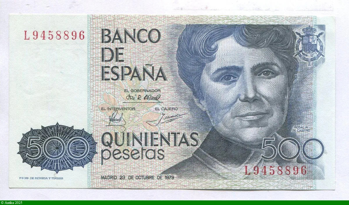 500 Pesetas Rosalia de Castro
