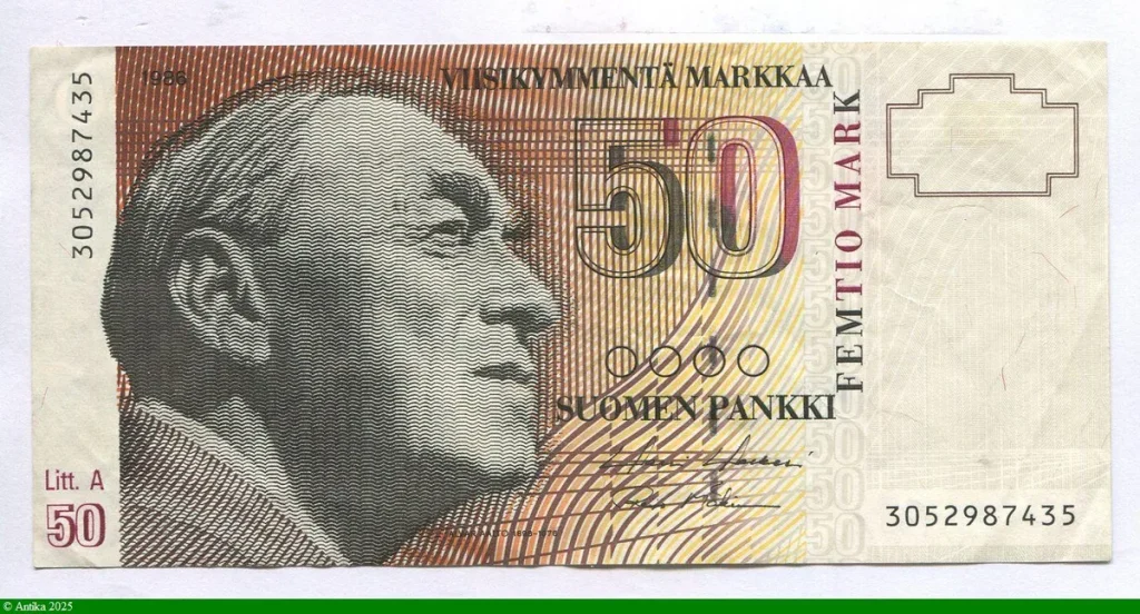 50 Markkaa Alvar Aalto