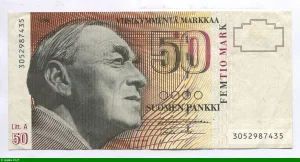 50 Markkaa Alvar Aalto