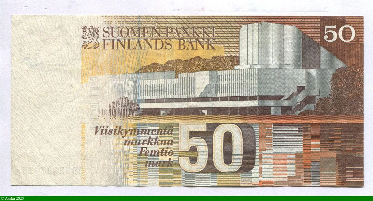 50 Markkaa Alvar Aalto