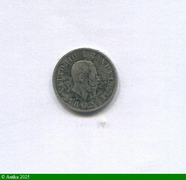 50 CENTIMES Argt Victor Emmanuel II Turin 2,44 gr RARETE