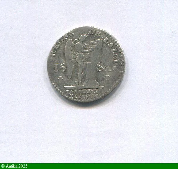 15 SOLS FRANCOIS, An 3 à 5 LOUIS XVI