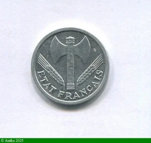 2 FRANCS BAZOR Aluminium
