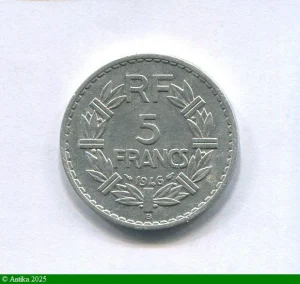 5 FRANCS LAVRILLIER Aluminium